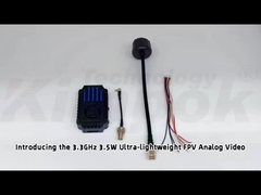 3.3G 3.5W FPV UAVビデオトランスミッター 3.3GHz VTX IRC 24CH 25mW/2000mW/3500mW FPV VTXモジュール