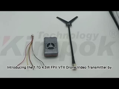 1.7GHz VTX ワイヤレス UAV ビデオ送信機 IRC Tramp ビデオリンク対応 4W RF電力 VTX