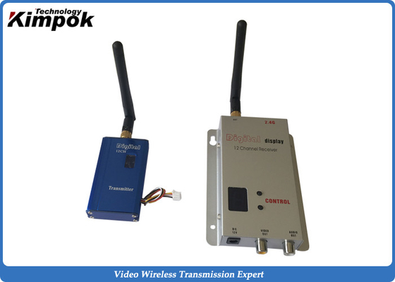 2.4GHz FPVのアナログのビデオ送信機および受信機1000mW 12チャネル