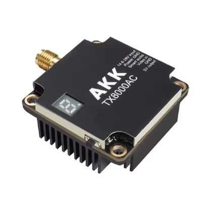 AKK 8W 5.8G ウルトラビデオ伝送 5.8GHz ドローンビデオ送信機 8W VTX 96CH