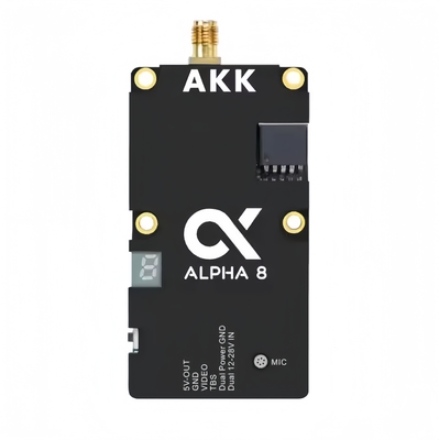 AKK 8W VTX アルファ8 無線ビデオトランスミッター 80CH 5.8G 8W 5W 3W 1W パワーサポート スマートオーディオ