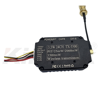 3.3Ghz 3.5W FPV アナログビデオ送信機と受信機 24CH ロングレンジワイヤレスビデオ TX VRX