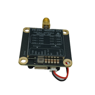 2.2G 1.6W ドローン アナログビデオトランスミッタ 2.2Ghz FPV VTX 遠距離ビデオトランスミッション