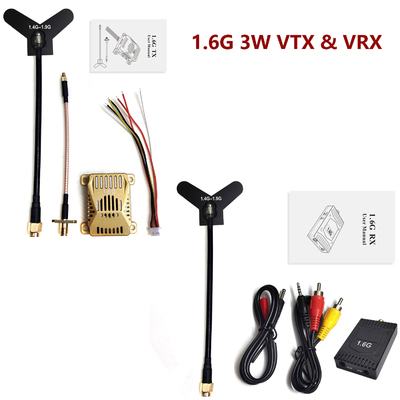 3W送信電力アナログビデオトランスミッター、周波数1450MHz-1825MHz、1.6G VTX、16CH