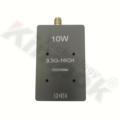 3.3G 10W ドローンビデオトランスミッター 3.3Ghz FPV 無線 VTX 長距離ビデオ送信機