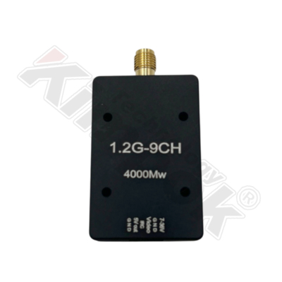 1.2GHz 4W UAVビデオトランスミッター FM変調 9チャンネル VTX ワイヤレス安定伝送