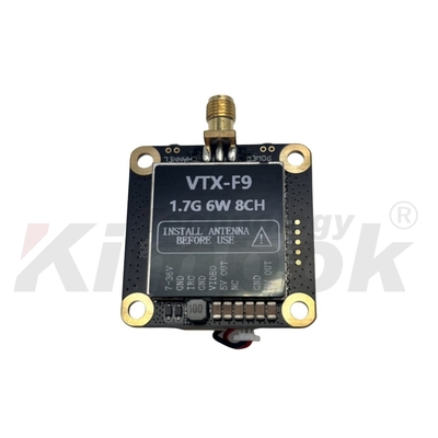 1.7G 6W ワイヤレスビデオ送信機と受信機 8CH IRC Tramp 対応 1.7G VTX VRX
