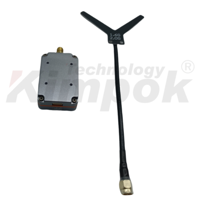 1.7GHz VTX ワイヤレス UAV ビデオ送信機 IRC Tramp ビデオリンク対応 4W RF電力 VTX